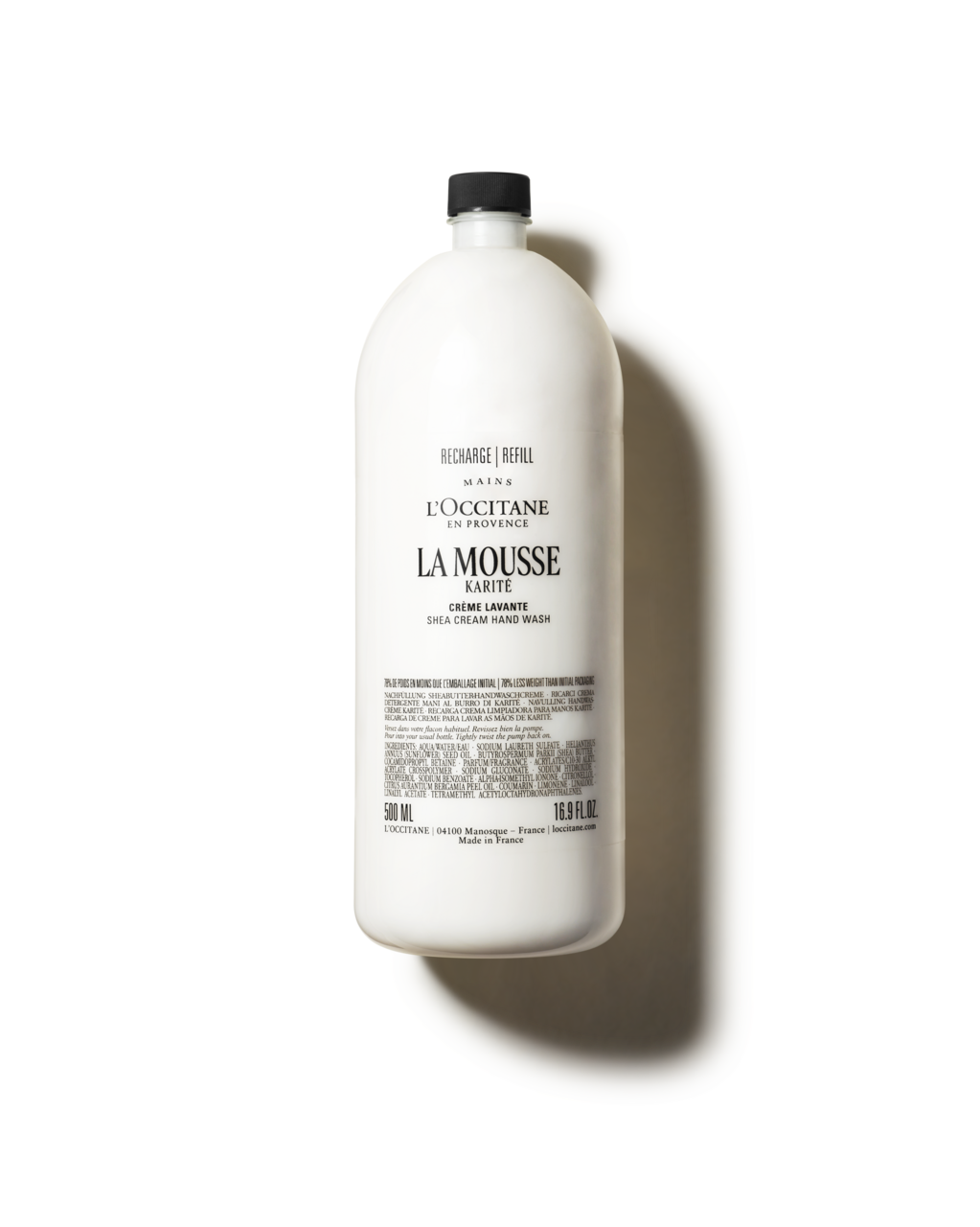 Eco-Refil Sabonete Líquido para Mãos Karité La Mousse 500mL
